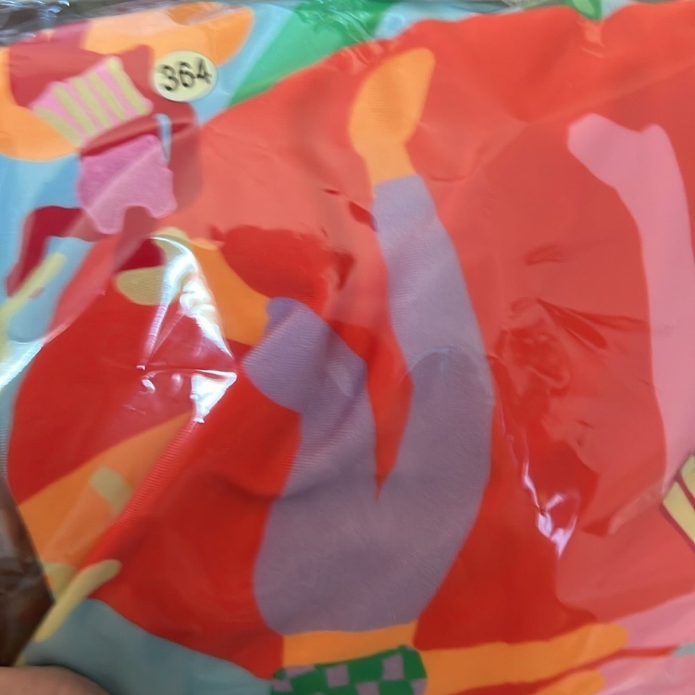Adidas x FARM Rio Women Swimsuit One Piece Graphic Print Multi Color HY5564 12 - Picture 8 of 8